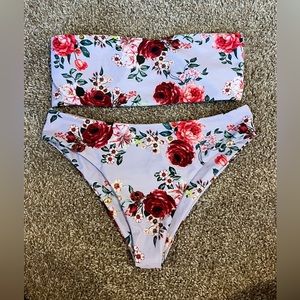 Floral bikini set NWOT